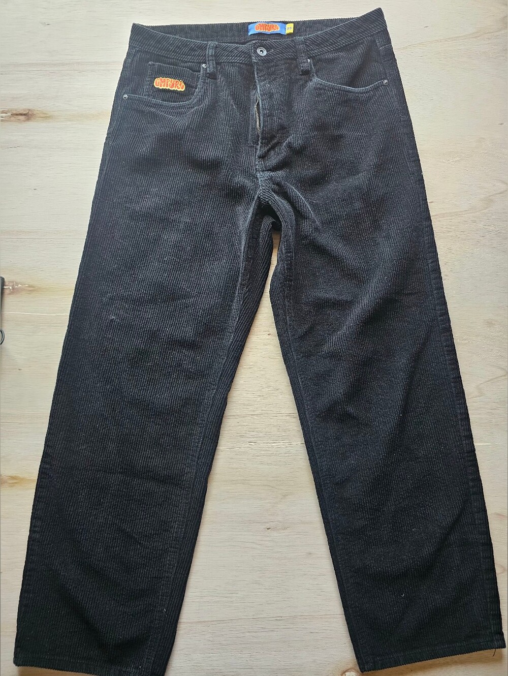 Empyre Corduroy Pants Men's Size 33 Black Loose Fit Vintage Skate Style